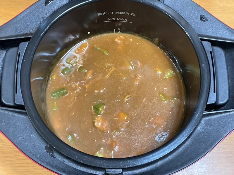 ホットクックで作った野菜カレー