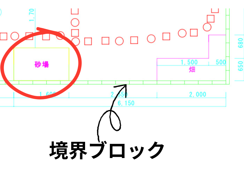 庭の平面図